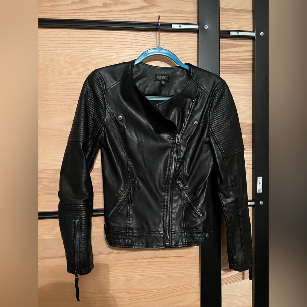 Faux leather jacket